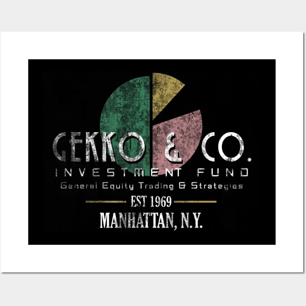 Gekko & Co, from Wall Street, distressed Wall Art by hauntedjack